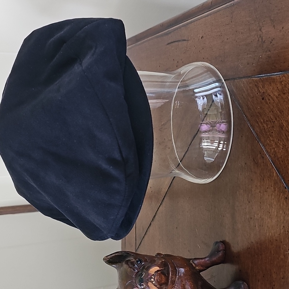 Vintage Scala Dorfman Pacific Newsboy Cap M Black